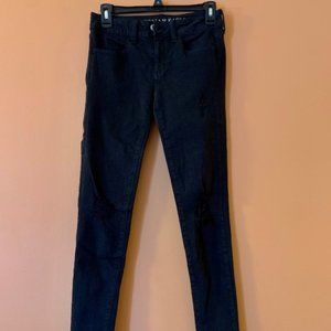 American Eagle ripped skinny jeans